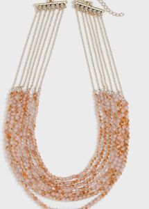 Banana Republic multi beaded rondell necklace NWT